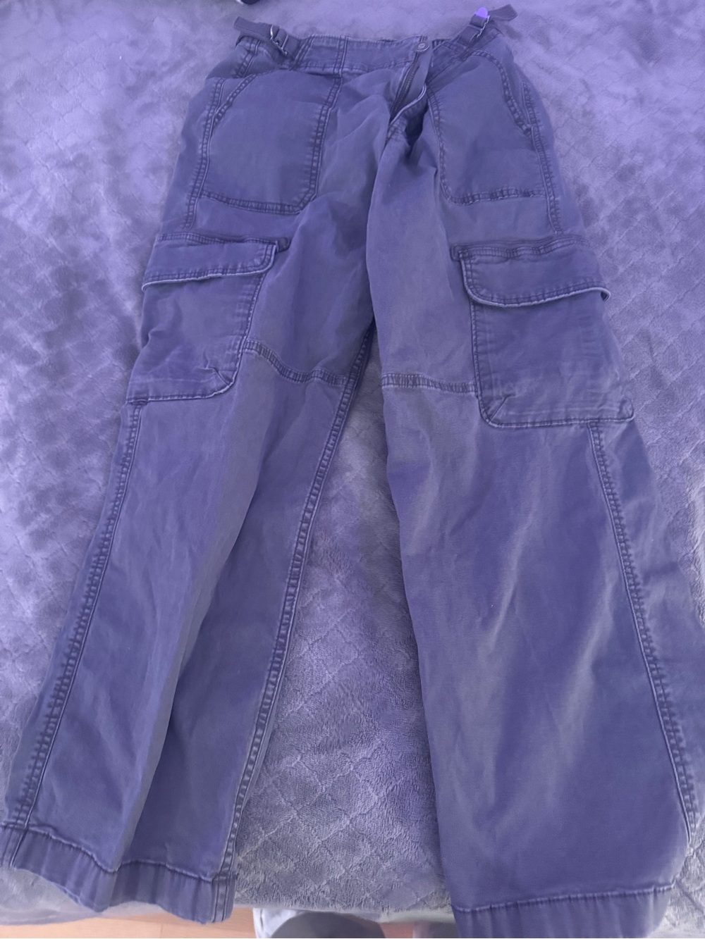 Hollister grey Cargo Jumpsuit-Style Pants